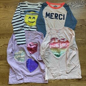 J Crew Crewcuts Girls Long Sleeve Shits Size 12